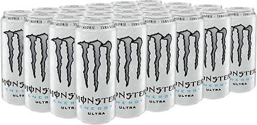 Monster Energy Ultra -energiajuoma, 500 ml, 24-PACK