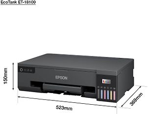 Epson EcoTank ET-18100 A3+ -valokuvatulostin – Wi-Fi ja mustesäiliöt, kuva 3