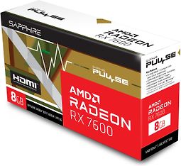 SAPPHIRE PULSE AMD Radeon RX 7600 8G -näytönohjain, kuva 8