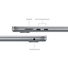 Apple MacBook Air 15" M3 24 Gt, 2 Tt 2024 -kannettava, tähtiharmaa (MXD13), kuva 7