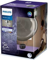 Philips Modern LED -filamenttilamppu Giant Globe, E27, 4000 K, 270 lm, savunharmaa, kuva 2