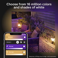 Philips Hue Econic Outdoor-älykäs pollarivalaisin, musta, 32,2 cm, 1150 lm, kuva 23