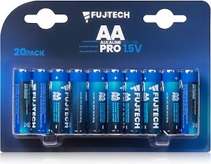 Fuj:tech Alkaline Pro AA 1,5 V -alkaliparisto, 20 kpl, kuva 2