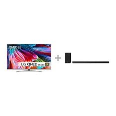 LG 65QNED99 65" 8K Ultra HD QNED Mini-LED -televisio + LG SN10YG 5.1.2 Dolby Atmos Soundbar -tuotepaketti