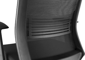 ErgoWork Airback -työtuoli, korkeaselkäinen, musta, kuva 5