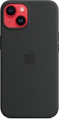 Apple iPhone 14 silikonikuori MagSafella, keskiyö, kuva 5