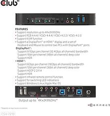 Club 3D DisplayPort/HDMI KVM Switch -kytkin, kuva 5