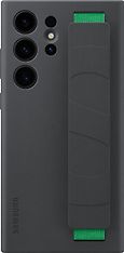 Samsung Galaxy S23 Ultra Silicone Grip Cover -suojakuori, musta