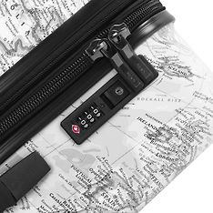 Heys Journey 3G Fashion Spinner 53 cm -matkalaukku, mustavalkoinen kartta, kuva 10