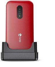 Doro 2821 4G -peruspuhelin, punainen / valkoinen