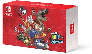 Nintendo Switch - Super Mario Odyssey Edition -pelikonsolipaketti, punainen, kuva 2