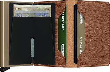 Secrid Veg Tanned Slimwallet -lompakko, kinuskinruskea/hiekka, kuva 4