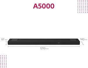 Sony HT-A5000 5.1.2 Dolby Atmos Soundbar -äänijärjestelmä, kuva 5