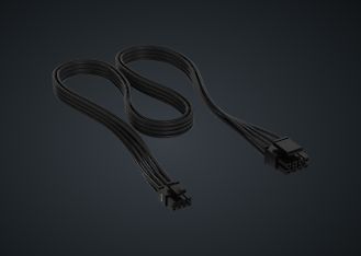 Corsair Premium Individually Sleeved PSU Cables Starter Kit, Type 5, Gen 5 -virtalähteen kaapelisetti, musta, kuva 3