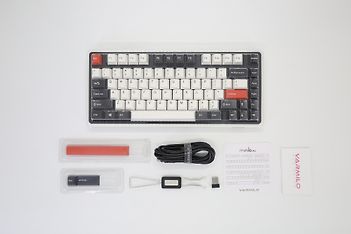 Varmilo VXT82 Minilo Retro Gateron G Pro 2.0 Brown -mekaaninen pelinäppäimistö, musta/valko/punainen, kuva 6