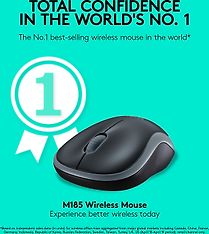 Logitech M185 hiiri, punainen, kuva 2