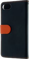 Insmat Exclusive Flip Case lompakkokotelo iPhone 6 / 6s / 7 / 8 / SE, musta / oranssi, kuva 2
