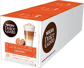Dolce Gusto Latte Macchiato Caramel -kahvikapseli, 8 kpl, 3-PACK