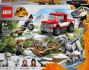 LEGO Jurassic World 76946 - Velociraptorit Blue ja Beta jäävät kiikkiin