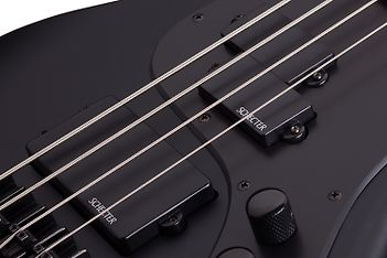 Schecter Stiletto Stealth-4 -sähköbasso, Satin Black, kuva 5