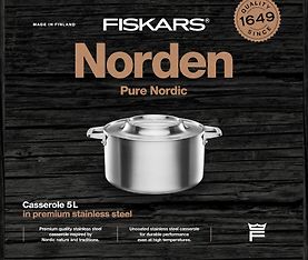 Fiskars Norden -kattila, 5 L, pinnoittamaton, kuva 4