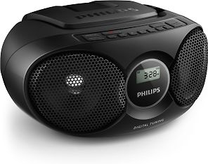 Philips AZ215B -kannettava CD-soitin, musta