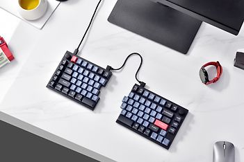 Keychron Q11 QMK/VIA Split Layout Fully Assembled Knob 75% -mekaaninen näppäimistö, Gateron G Pro Red -kytkimet, kuva 10