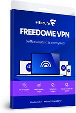 F-Secure FREEDOME VPN - kaikki laitteet - 3 laitetta / 12 kk -yksityisyyden suoja ohjelmisto