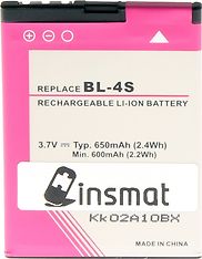 Insmat Li-Ion akku BL-4S, 650 mAh