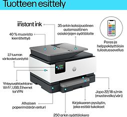 HP OfficeJet Pro 9122e All-in-One -monitoimitulostin, kuva 7