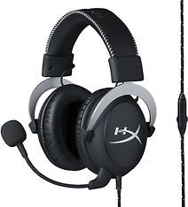 HyperX Cloud Headset -pelikuulokemikrofoni, hopea