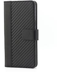 Wave Carbon Bookcase -suojakotelo, Samsung Galaxy S9, musta
