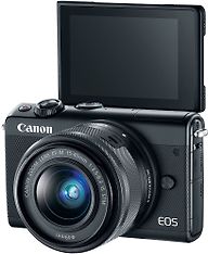 Canon EOS M100 -mikrojärjestelmäkamera, musta + 15-45 mm objektiivi, kuva 2