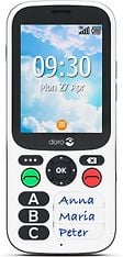 Doro 780X -peruspuhelin Dual-SIM, musta/valkoinen