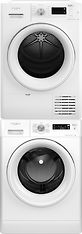 Whirlpool FFS 7458 W EE -pyykinpesukone ja Whirlpool FFT M11 72 EE -kuivausrumpu