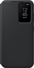 Samsung Galaxy S23 Clear View Wallet Cover -suojakuori, musta
