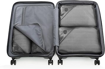 Heys Metallic Packing Cubes -pakkauspussit, 5 kpl, hiili, kuva 6