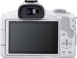 Canon EOS R50 -järjestelmäkamera, valkoinen + 18-45 mm objektiivi, kuva 2