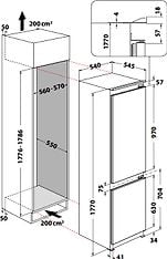 Whirlpool ART 66102 -jääkaappipakastin, integroitava, kuva 3