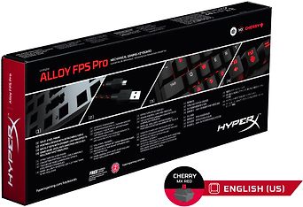 HyperX Alloy FPS Pro -pelinäppäimistö, Cherry MX Red -kytkimet (US-layout), kuva 6