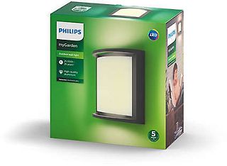 Philips Samondra LED- seinävalaisin, musta, kuva 5