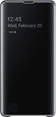 Samsung Galaxy S10+ Clear View Cover -suojakansi, musta