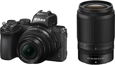Nikon Z50 -mikrojärjestelmäkamera + 16-50mm + 50-250mm -objektiivit, kuva 2