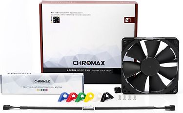 Noctua NF-F12 PWM chromax.blac.swap -kotelotuuletin, 120 mm, kuva 2