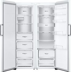 LG GLE71SWCSZ -jääkaappi, valkoinen ja LG GFE61SWCSZ -kaappipakastin, valkoinen, kuva 2