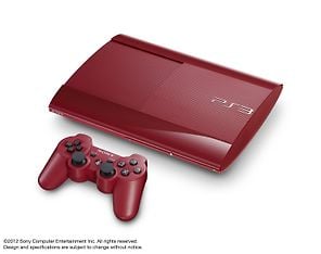 Sony PlayStation 3 500 GB -pelikonsoli, Garnet Red (punainen) + lisäohjain