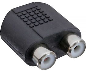 InLine 2 x RCA naaras - 3,5 mm naaras -adapteri