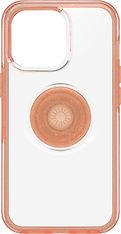 Otterbox Pop Symmetry Clear -suojakuori, iPhone 13 Pro, kirkas / oranssi