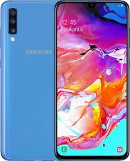 Samsung Galaxy A70 -Android-puhelin 128 Gt Dual-SIM, sininen