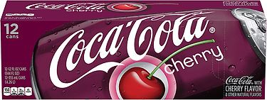Coca-Cola Cherry USA -virvoitusjuoma, 355 ml, 12-PACK